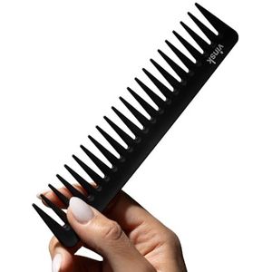 vinsk® Carbon Baard Kam Grof - Antistatisch voor Baard & Haar | Grove Styling in Kapperskwaliteit | Brede Haarkam voor Perfecte Haarstyling
