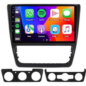 8-Core 5G-WiFi [4G 64G] Android 14 Autoradio Navi voor S-koda Yeti 5L (2009-2014) 9""Scherm 2 Din Radio met Draadloze Carplay Android Auto GPS Navigatie FM RDS Bluetooth SWC DSP MIC Camera,M100s