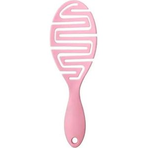 Nat Droog Haarborstel Kam Barber pro Haarborstel Haarstyling Tools Anti-verwarde Antistatische hoofdhuidmassage Haarborstel Magische kam(Pink)