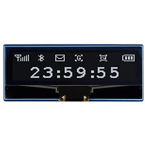 Waveshare 2.23inch OLED Display Module for Raspberry Pi Pico 128×32 Pixels SPI/I2C Interface Embedded SSD1305 Driver