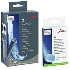 Jura Claris Smart 71794 + 62715 combi-pack, filterpatroon (3-pack) + 6-delige reinigingstabletten