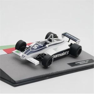 1:43 for F1 Formula Racing Brabham BT49 Classic Racing gegoten model auto miniatuur voertuig speelgoed wit