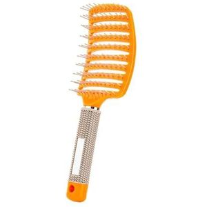 1 stks Haarborstel Vrouwen Haar Borstel Massage CombScalp Krullend Kammen Borstels Kappers Gereedschap (Maat: Oranje1)
