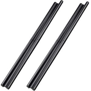 Opvouwbare tochtstrip onder de deur, wasbare leren deurafdichtingsstrip, geluiddichte en stofdichte raamafdichtingsstrip ER(2 Pack)