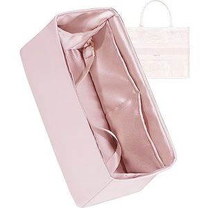 ZYZii Aangepaste Premium Zijden Portemonnee Organizer voor Dior Book Tote, Luxe Tas in Bag Insert, Beschikbare Maat & Kleur & Rits Pocket (Aangepast)