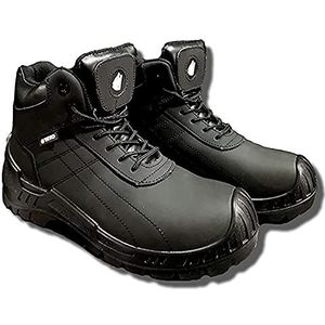 VITO Veiligheidsschoenen Comfort Plus - werkschoenen zonder metaal - High Top met teenkap en antislipzool - robuust en sportief - leer - metaalvrije beschermende schoenen