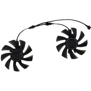 2 stuks/set, videokaartventilatorkoeler, GA92S2H, voor KFA2 GTX1660 SUPER EX wit, GTX 1660Ti EK, voor RTX 2060 1-Click OC(Black GA92S2H)