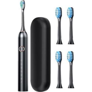 Elektrische tandenborstel voor volwassenen - Elektrische tandenborstel met etui | Oplaadbare 40000 VPM Deep Clean 6 Modes Travel Case & Tandenborstelkophouder