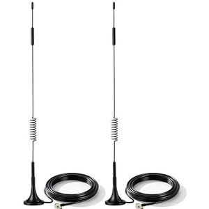Bingfu 4G LTE 7dBi Magnetic Base External TS9 Aerial Antenna (2-Pack) Compatible with AT&T T-Mobile Sprint Netgear Huawei MiFi Mobile Hotspot Router USB Modem Jetpack AirCard AC791L AC815S AC770S
