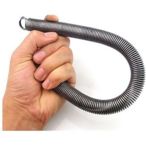 Dubbele trekveer, 1 stuk 300 mm dubbele haak spanveer veer staal expansie verlengveer(0.5 x 3 x 300mm)