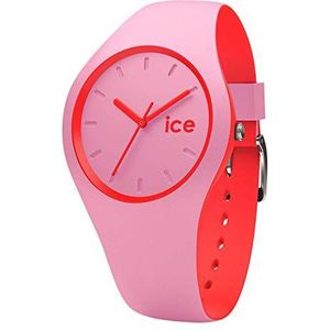 ICE-WATCH - ICE duo Pink Red - Roze dameshorloge met siliconen armband - 001491 (Small)