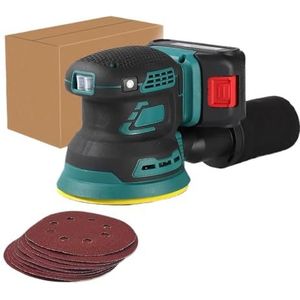 125mm Borstelloze Excentrische Elektrische Schuurmachine Houtslijper Polijsten Slijpen Schuurmachine 3 Snelheid For 18V Batterij Gebruiksvriendelijk(One big battery)