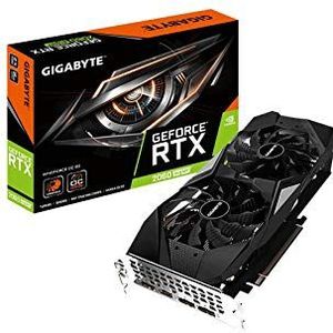 Gigabyte, GV-N2060OC-6GD REV2.0 Gv-N2060OC-6GD GeForce RTX 2060 OC GG grafische kaart, 2x windkrachtventilatoren, 6 GB 192-bit GDDR6, REV2.0 videokaart