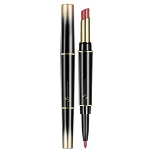 LICHENGTAI Lipstick en lipliner-set, matte lippenstift, fluweelachtige lippenstift, waterdichte lipcontourstift, 2-in-1 duurzame lipgloss, lang aanhoudende non-stick cup, sexy kleuren lippenstift