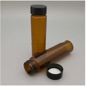 CHUIXISH Lab 2ml tot 60ml Amber Glas Reagens Sample Flessen Bruin Schroef-mond (50ml 10st)