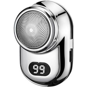 Scheerapparaat, Elektrische Scheerapparaten, Ontwerp Vrouwen Elektrisch, Draagbaar Pocket Elektrisch Gezicht met Power Indicator, Roestvrij Staal Elektrisch voor Mannen Vrouwen Geschenken