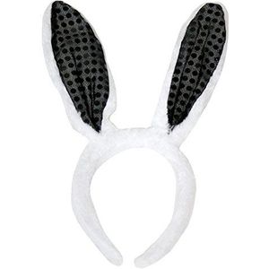 Petitebelle Hoofdband Custome Kleding Accessoire (Black Bunny Ear)