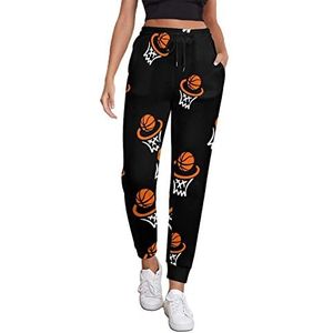 Basketbal hoepel vrouwen atletische joggingbroek joggingbroek lounge broek met zak