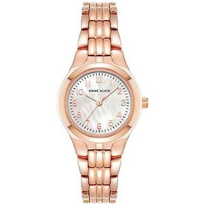 Anne Klein Armband horloge voor dames, Roségoud, armband