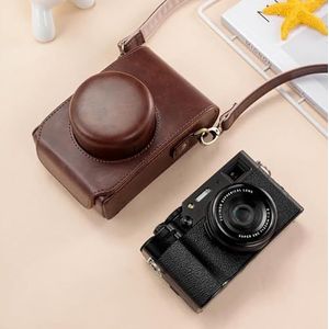 Camera Beschermhoes Full Body Lederen Camera Case Tas met Strap Camera Strap