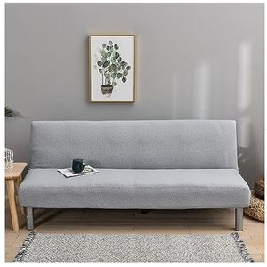 Armloze bankhoes jacquard ontwerp slaapbank met hoge stretch hoes antislip meubelbeschermer met elastische bodem(Color:E)