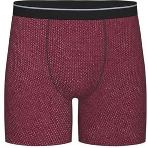 GRatka Boxer slips, heren onderbroek boxer shorts been boxer slips grappig nieuwigheid ondergoed, gekleurde huid textuur natuurlijke faux claret kastanjebruin, zoals afgebeeld, L