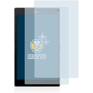 BROTECT 2x Antireflecterende Beschermfolie voor Sony Xperia Z3 Tablet Compact SGP611, SGP612 Anti-Glare Screen Protector, Mat, Ontspiegelend