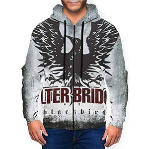 Viplili Alter Bri-dge Black-bird Heren Hoodies Pullover Lange Mouw Sweatshirt Hoody Zwart, Zwart, XL