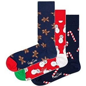 Happy Socks Geschenkdoos GINGERBREAD SOCKS GIFT BOX 3-PACK SYGIN08-6500 meerkleurig, maat: 41-46