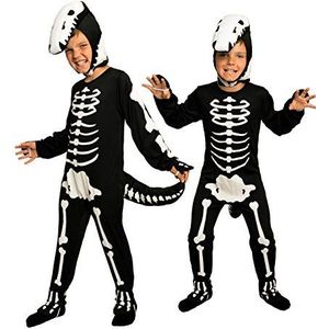 magicoo skeletpak dinosaurier kinderen skelet dino kostuum halloween jongens (134/140)