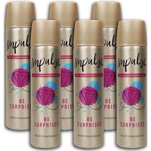 6 stuks Impulse deospray Be Surprised 6 x 75 ml