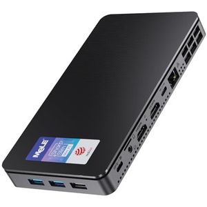 MeLE Mini PC Overclock4C N100 met 32GB RAM, 512GB Opslag, Rooddot Winnaar, Mini Desktop Computer, Dual HDMI en 1x USB-C, voor Kantoor, Onderwijs en Thuisgebruik.