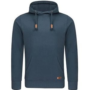 Riverso RIVJulian Capuchontrui, voor heren, regular fit, hoody, pullover, zakken, streetwear, cross-over-kraag, basic, sweatshirt met capuchon, sportkleding, grijs, groen, rood, blauw, beige, zwart,