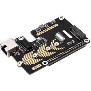 PLCPDM PCIe Ethernet-adapter 1000M Ethernet 16-pins kabel ondersteunt NVMe Solid Disk 2230/2242/2260/2280 NVME Solid Disks