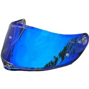 Motorhelm vizier lens, Helmvizier, K5 gezichtsscherm vervangende UV-beschermende krasbestendige helmvizier compatibel met AGV K1 K1S K3SV K5 K5S helm (goud)(Revo Clear Blue-day and Night)