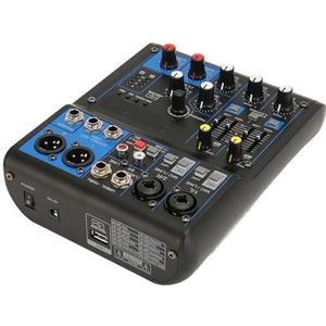 Professionele DJ-mixer, compacte mixer digitaal display met 6-kanaals functie voor karaoke voor opname (ABS)