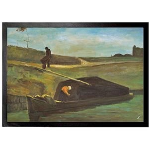 1art1 Vincent Van Gogh Peat Boat With Two Figures, 1883 Deurmat 70x50 cm
