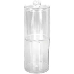 Wattenstaafje Houder, Transparante Draagbare Wattenstaafje Houder voor Thuis Badkamer