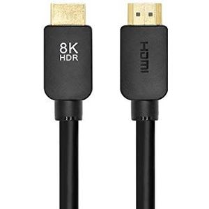 Monoprice 8K gecertificeerde Ultra High Speed HDMI 2.1-kabel - 48 Gbps, compatibel met Sony PlayStation, Microsoft Xbox Series X en S, 3 m, zwart