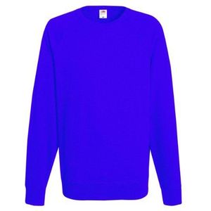 Fruit of the Loom Heren T-shirt met lange mouwen, blauw (Blue Real Blue) S, Royal Blauw, S