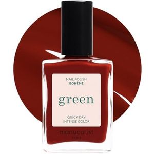 Manucurist Green Nail Polish Bohème - Klassieke, natuurlijke 9-vrije nagellak - Veganistische nagellak met natuurlijke ingrediënten (84%) - Manicure - Nagelverzorging - 15 ml