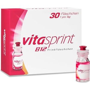 Vitasprint - B12 - Drinkflesjes - 30 stuks - Hoge Dosis Vitamine B12