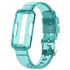 Clear Pols voor Fitbit-Ace 3/Ace 2/Inspire/Inspire voor HR/Inspire 2 voor Smart Watch Strap Vervanging Horlogeband horlogeband horlogeband vrouwelijke voor vrouwen mannen armband siliconen schattige halloween mode stretchy