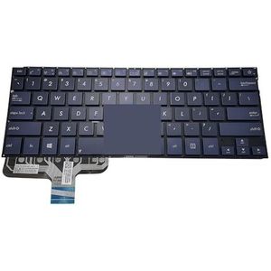 Amerikaans Arabisch toetsenbord voor ASUS UX301 voor Zenbook UX301LA UX301LG Laptoptoetsenborden Blauw Zilveren Toetsen 362AUK00 362BAR00(US blue)