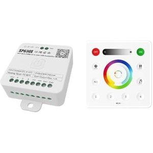 SP630E DC5V-24V All-in-One LED Controller SPI Pixel 5-kanaals RGB RGBW PWM Licht WS2811 5050 3528 FCOB 2.4G afstandsbediening (SP630E en RC4)
