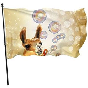 Vlag 90X150Cm Lama Blazen Bubbels Piraat Vlag Aangepaste Opknoping Wimpel Premium Bunting Voor Decoraties Woontuin