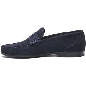 Sebago Byron suède mocassins voor heren, Blauw Blauw Navy 908, 46 EU
