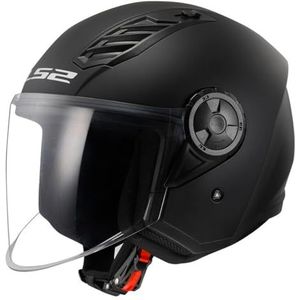 LS2, Motorhelm Jet Airflow II Blackmat, XXL