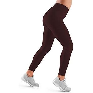 Farmacell 609H (Bordeaux, L) Sportlegging Dames Fitness Yoga Gym Hardlopen en Joggen - Stretchstof - Thermoregulator Warm in de Winter en Ademend in de Zomer