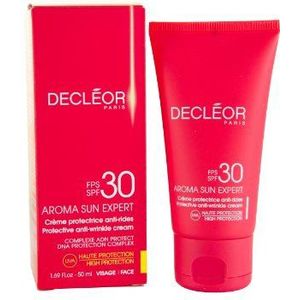 Decleor Aroma Sun Expert beschermende anti-rimpel crème 50 ml LSF30 hoge bescherming, per stuk verpakt (1 x 50 ml)